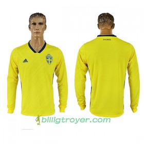 Billige Fotballdrakter Sverige VM 2018 Hjemmedraktsett Langermet